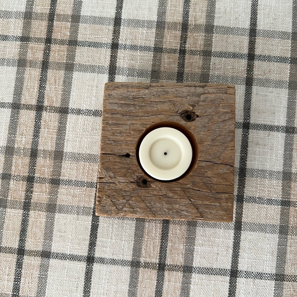 Rustic Tea Light Holder - Picture 2 of 4